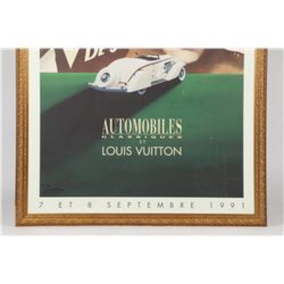 Louis Vuitton ORIGINAL XL Lithograph Print LV Vintage Marketing SIGNED ~RAZZIA - Picture 4 of 7